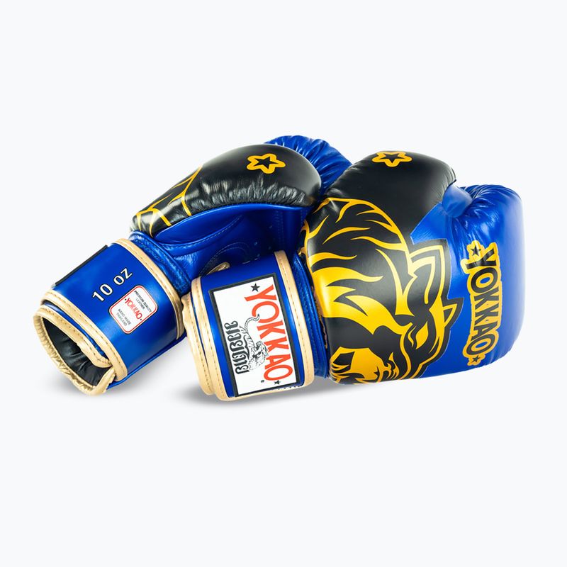 Boxkesztyű YOKKAO Original Boxing Gloves electric blue 5