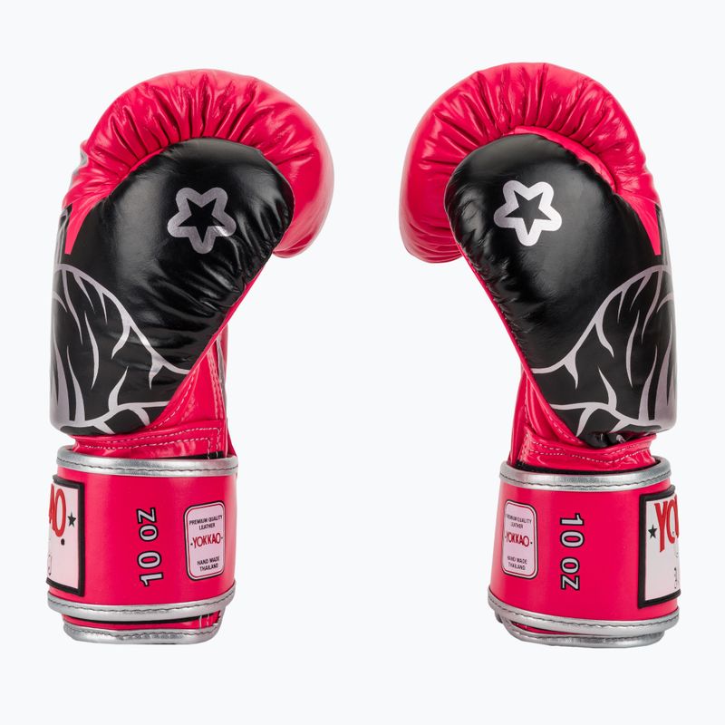 Boxkesztyű YOKKAO Original Boxing Gloves fuchsia 4