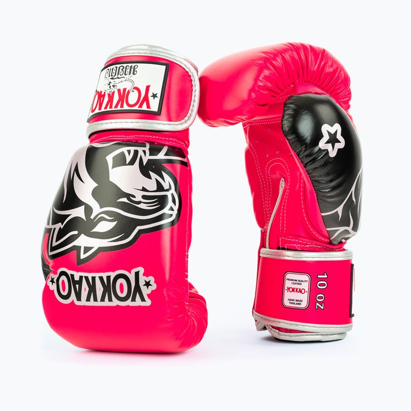 Boxkesztyű YOKKAO Original Boxing Gloves fuchsia 2