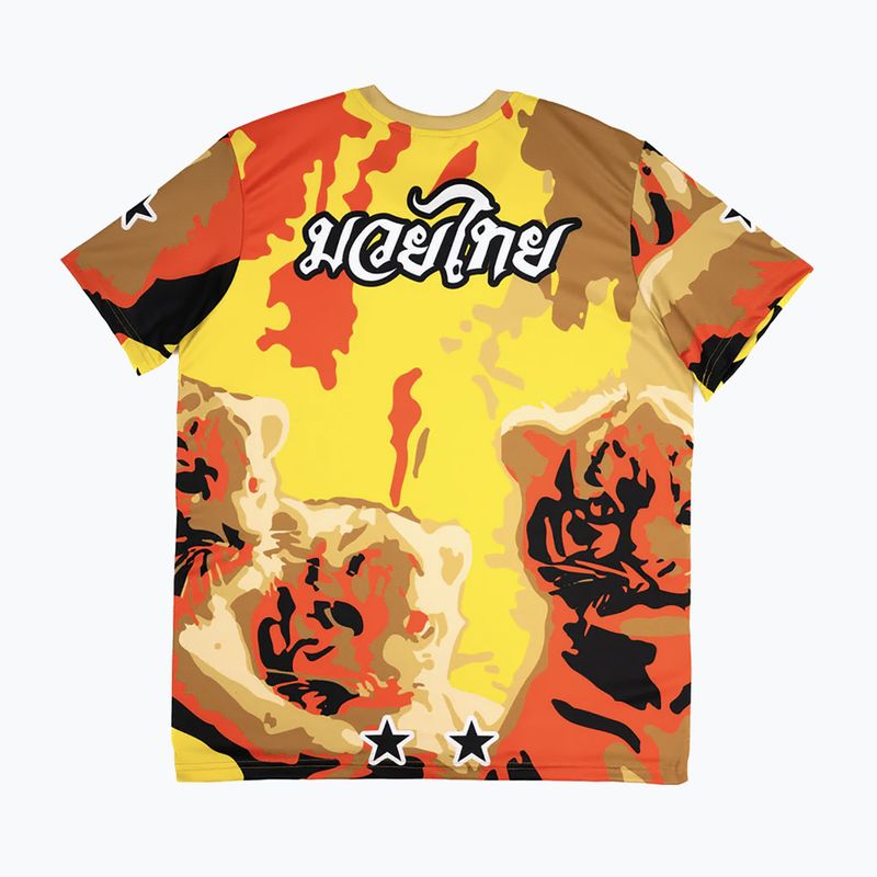 Férfi edzőpóló YOKKAO Tiger Family Muay Thai Workout Tee gold 2