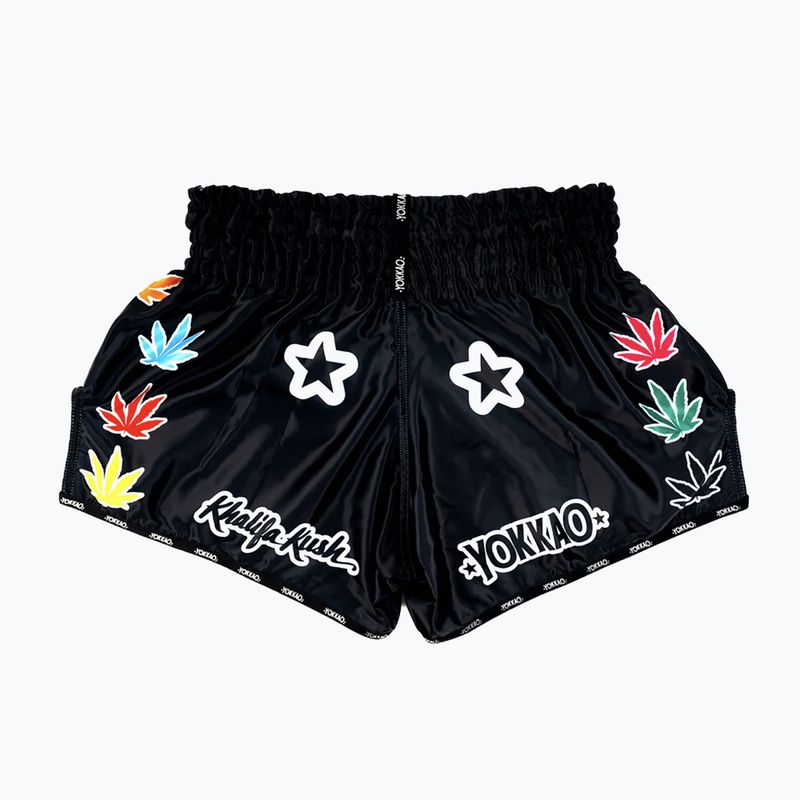 Férfi edzőshort YOKKAO Khalifa Kush Muay Thai black 2
