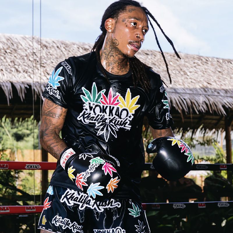Férfi edzőpóló YOKKAO Khalifa Kush Workout black 4