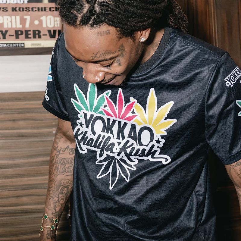 Férfi edzőpóló YOKKAO Khalifa Kush Workout black 6