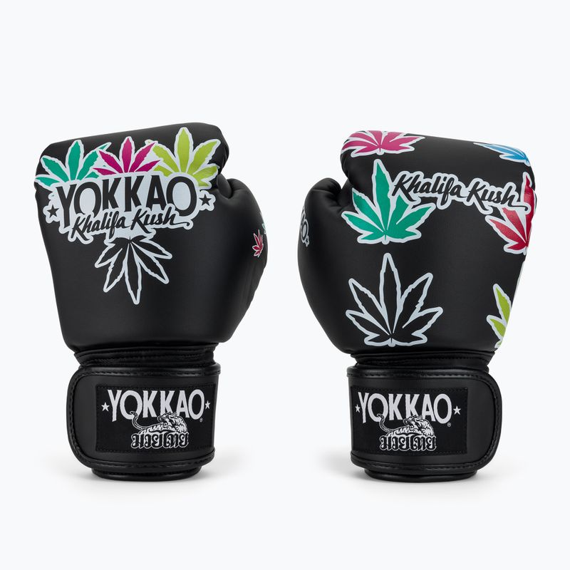 Boxkesztyű YOKKAO Khalifa Kush Boxing black 2