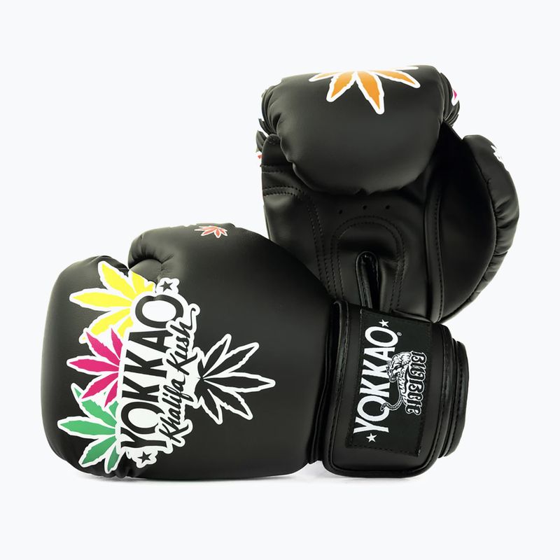 Boxkesztyű YOKKAO Khalifa Kush Boxing black 3