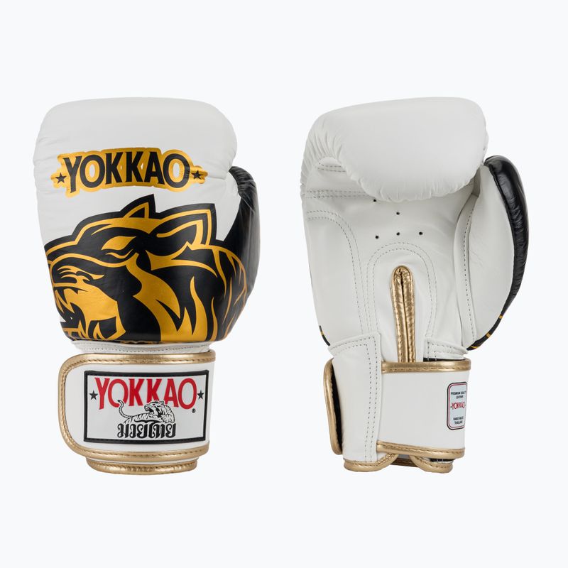 Boxkesztyű YOKKAO Original Boxing Gloves absolute white