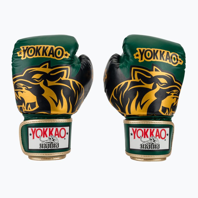 Boxkesztyű YOKKAO Original Boxing Gloves forest green 2