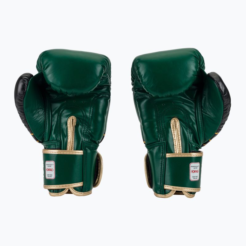 Boxkesztyű YOKKAO Original Boxing Gloves forest green 3