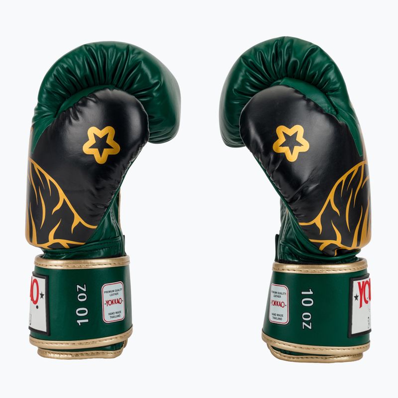 Boxkesztyű YOKKAO Original Boxing Gloves forest green 4