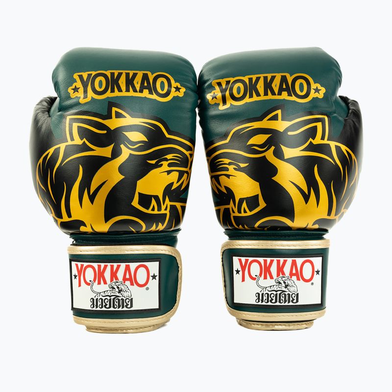 Boxkesztyű YOKKAO Original Boxing Gloves forest green 2