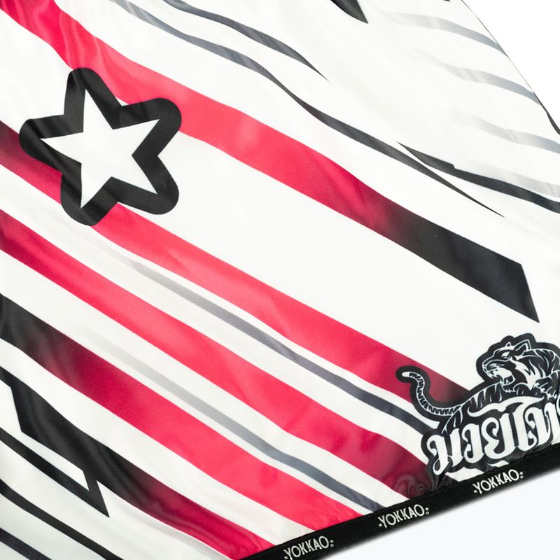 Férfi edzőshort YOKKAO Power Muay Thai white 4