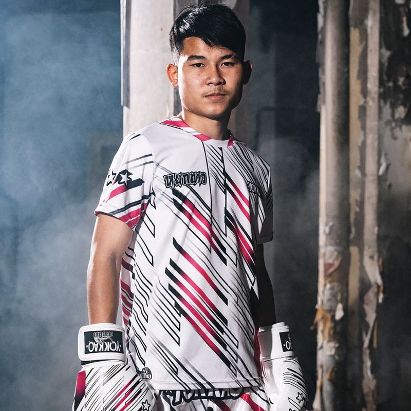 Férfi edzőpóló YOKKAO Power Workout white 3