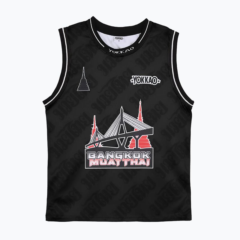 Férfi edzőpóló YOKKAO Basket Bridge Tank Top black
