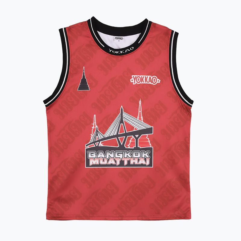 Férfi edzőpóló YOKKAO Basket Bridge Tank Top red