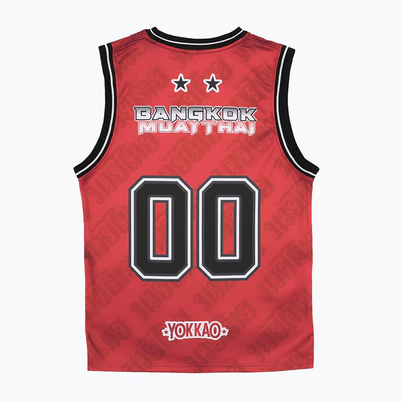 Férfi edzőpóló YOKKAO Basket Bridge Tank Top red 2
