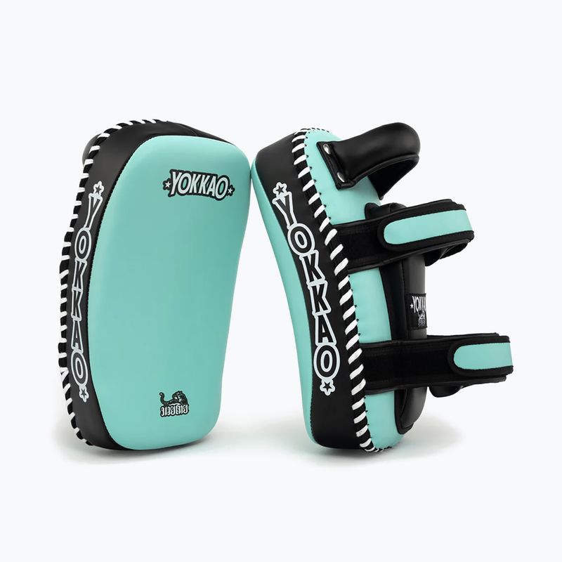 Edzőpajzsok YOKKAO Freestyle Kicking Pads 2 pcs tiffany/black 3