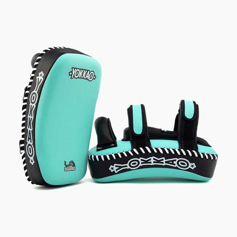 Edzőpajzsok YOKKAO Freestyle Kicking Pads 2 pcs tiffany/black 4