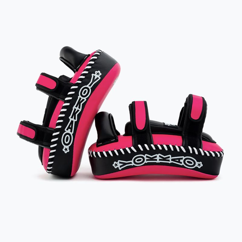 Edzőpajzsok YOKKAO Freestyle Kicking Pads 2 pcs. fuchsia/black 5