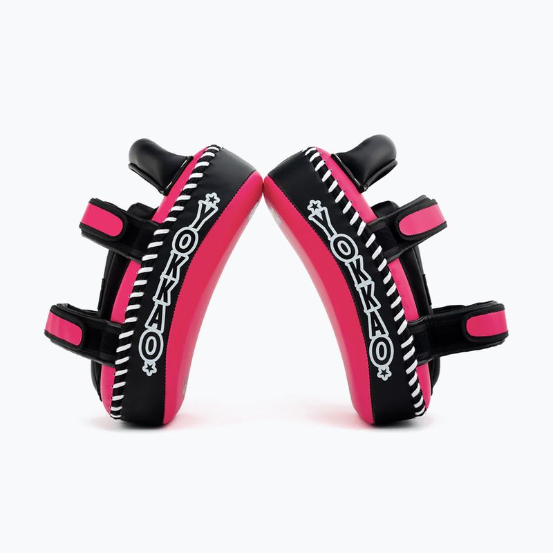 Edzőpajzsok YOKKAO Freestyle Kicking Pads 2 pcs. fuchsia/black 6