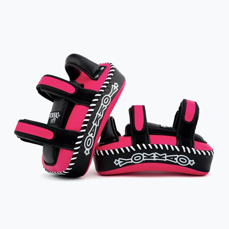 Edzőpajzsok YOKKAO Freestyle Kicking Pads 2 pcs. fuchsia/black 7
