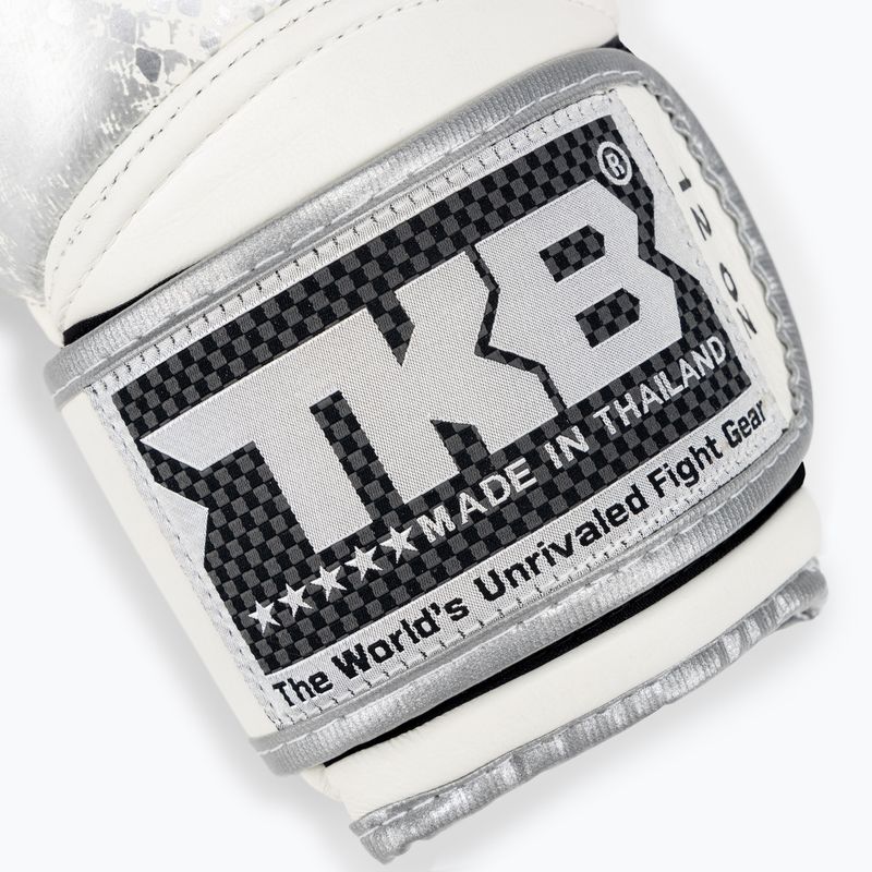 Top King Muay Thai Super Star Snake bokszkesztyűk fehér TKBGSS-02A-WH 5