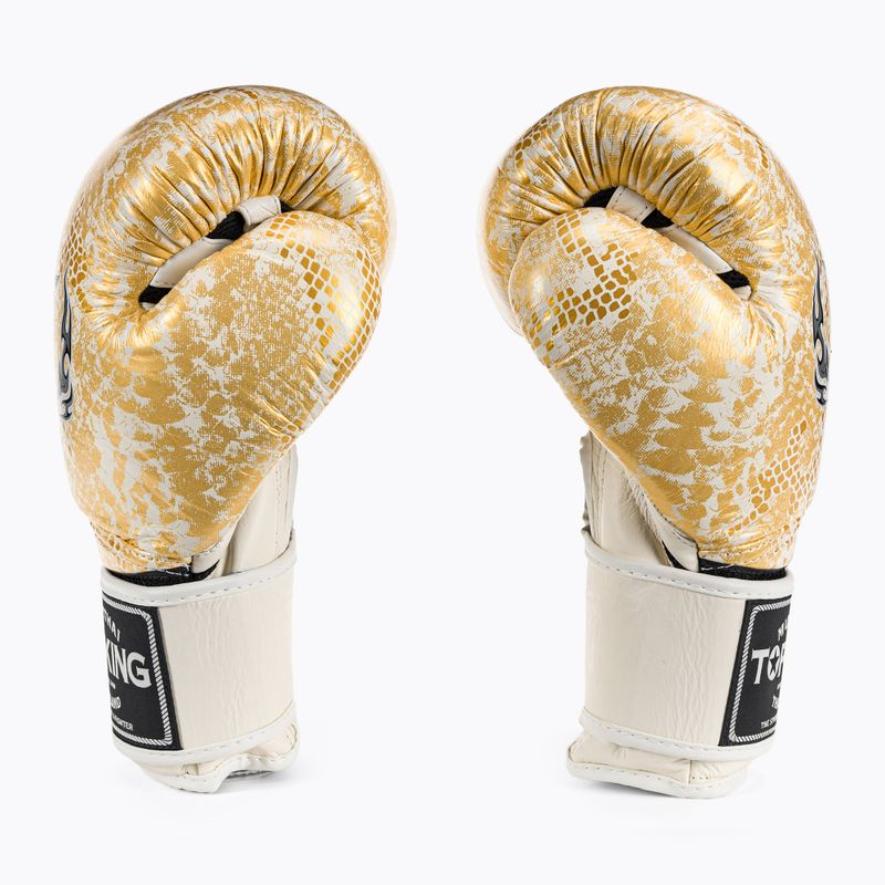 Top King Muay Thai Super Star Air bokszkesztyűk fehér TKBGSS 3