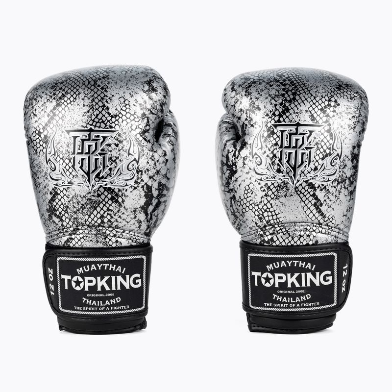 Top King Muay Thai Super Star Snake bokszkesztyűk fekete TKBGSS-02A-BK TKBGSS-02A-BK