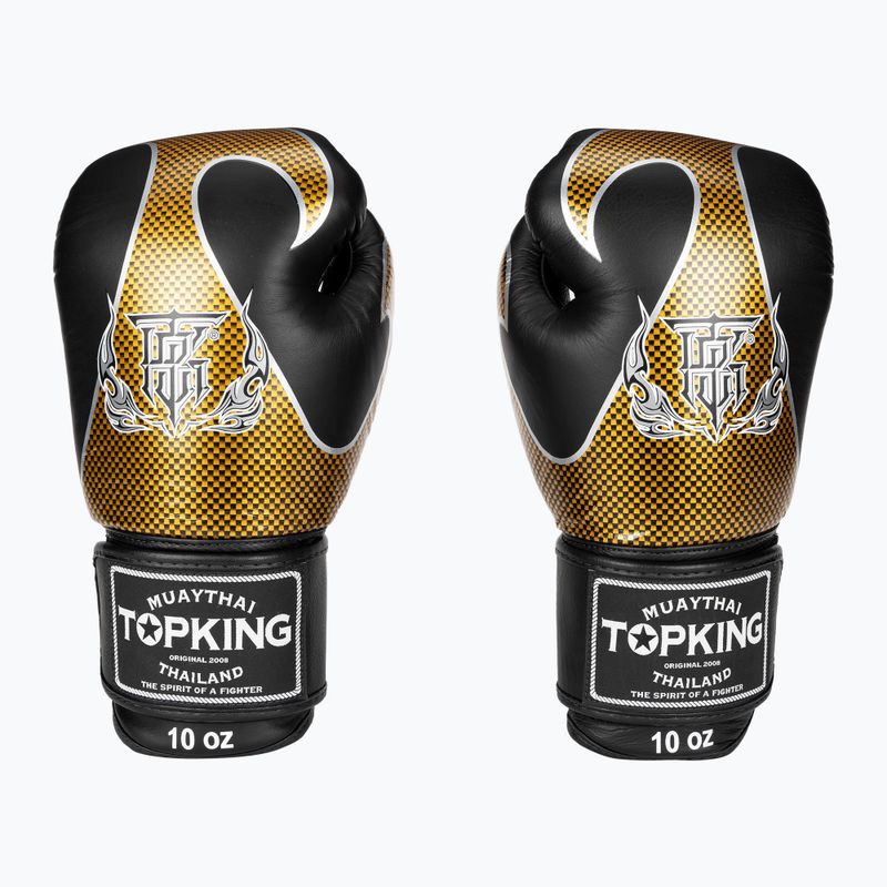 Boxkesztyű Top King Muay Thai Empower black/gold