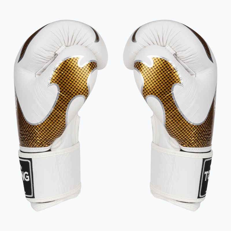 Boxkesztyű Top King Muay Thai Empower white/gold 3