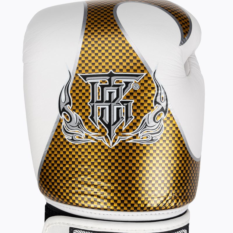 Boxkesztyű Top King Muay Thai Empower white/gold 4
