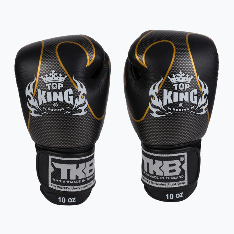 Top King Muay Thai Empower boer kesztyű fekete TKBGEM