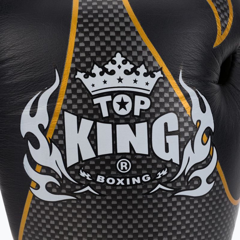 Top King Muay Thai Empower boer kesztyű fekete TKBGEM 5
