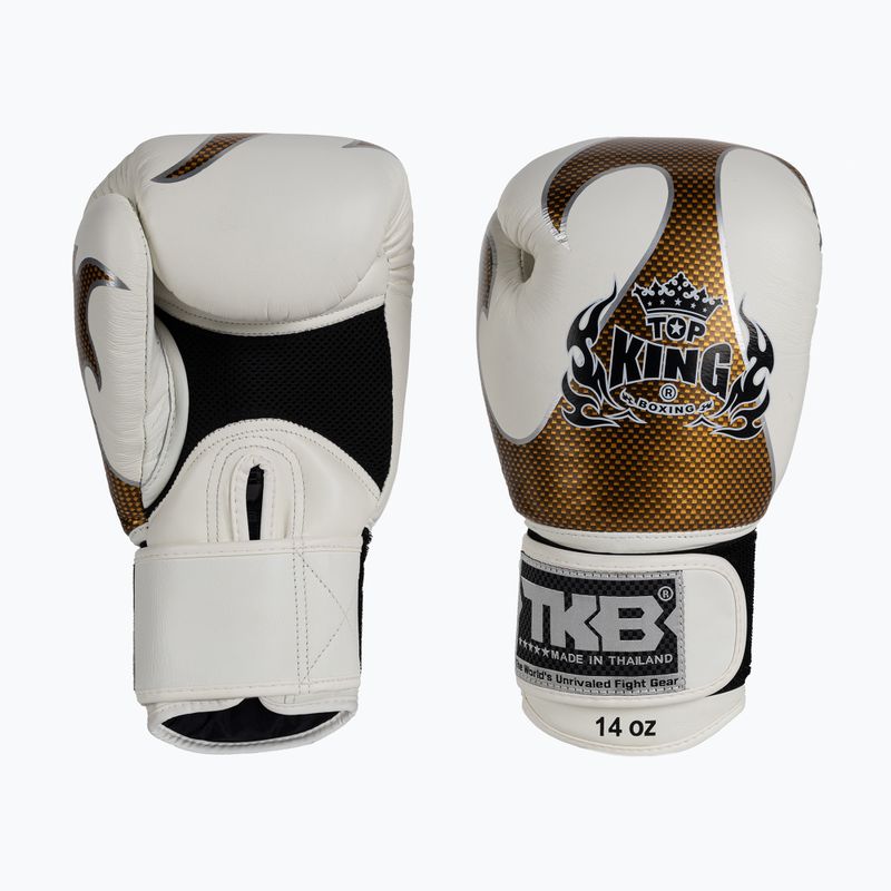 Top King Muay Thai Empower ökölvívókesztyű fehér TKBGEM-01A-WH