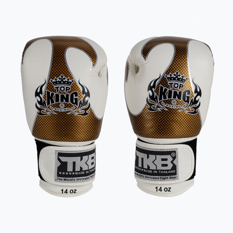 Top King Muay Thai Empower ökölvívókesztyű fehér TKBGEM-01A-WH 2