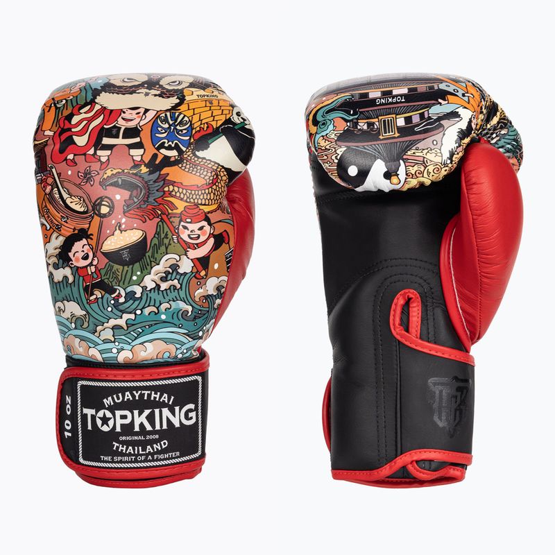 Top King Boxing Culture fekete/piros TKBGCT-SL-2C3 bokszkesztyűk