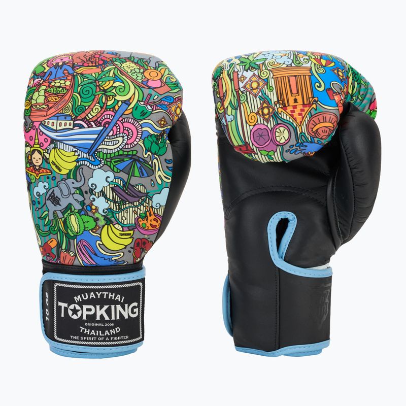 Top King Boxing Culture fekete TKBGCT-TH-SL-BK bokszkesztyűk