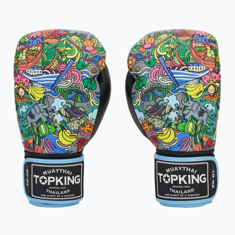 Top King Boxing Culture fekete TKBGCT-TH-SL-BK bokszkesztyűk 2