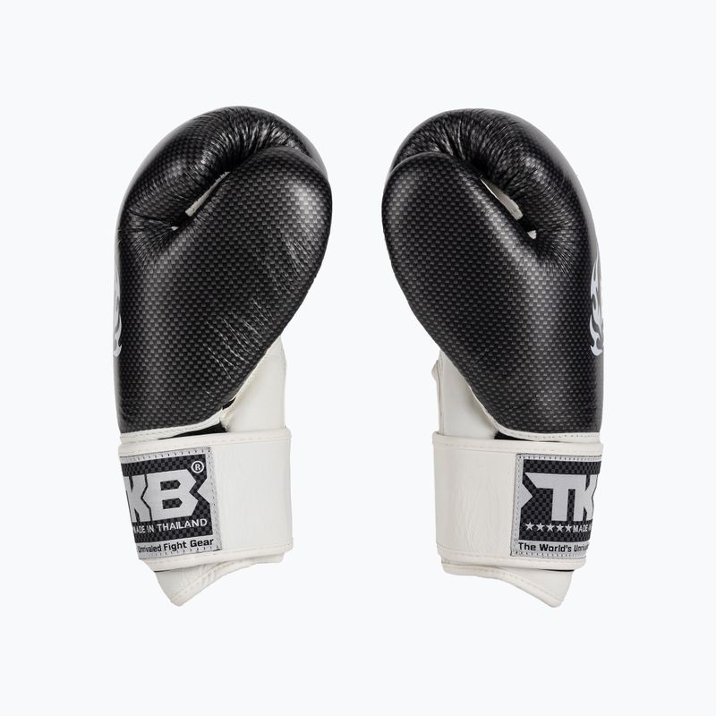 Top King Muay Thai Empower Air bokszkesztyűk fehér/ezüst TKBGEM-02A-WH 4