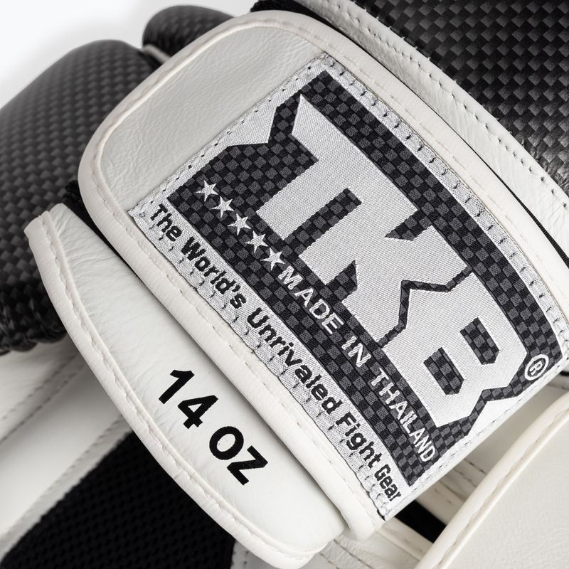 Top King Muay Thai Empower Air bokszkesztyűk fehér/ezüst TKBGEM-02A-WH 5