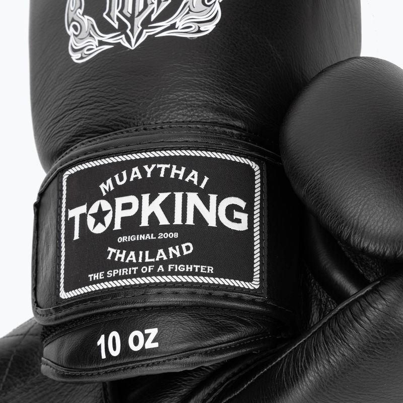 Top King Muay Thai Ultimate fekete ökölvívó kesztyűk 4