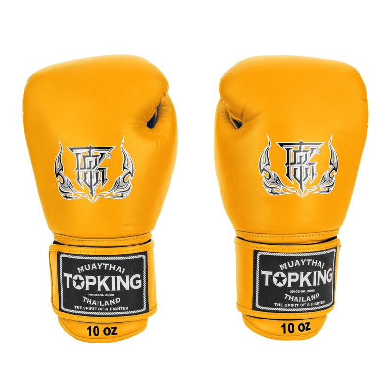 Top King Muay Thai Ultimate sárga ökölvívókesztyű