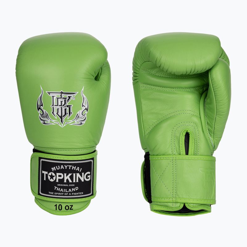 Top King Muay Thai Ultimate zöld bokszkesztyűk 3