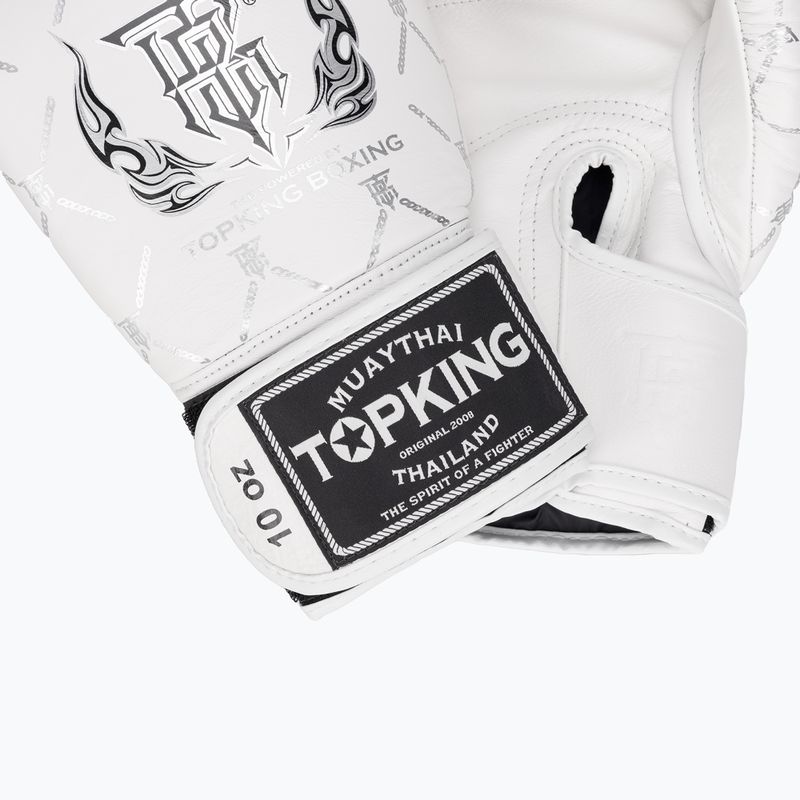Top King Boxing Chain fehér/ezüst boxkesztyű 5