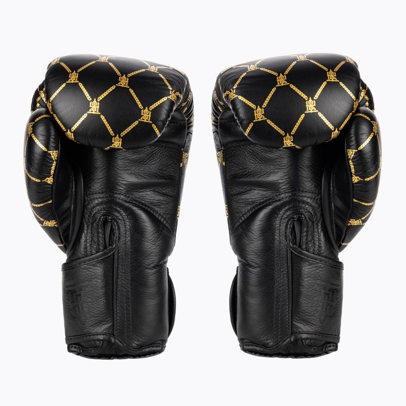 Top King Boxing láncos kesztyű fekete/arany 2