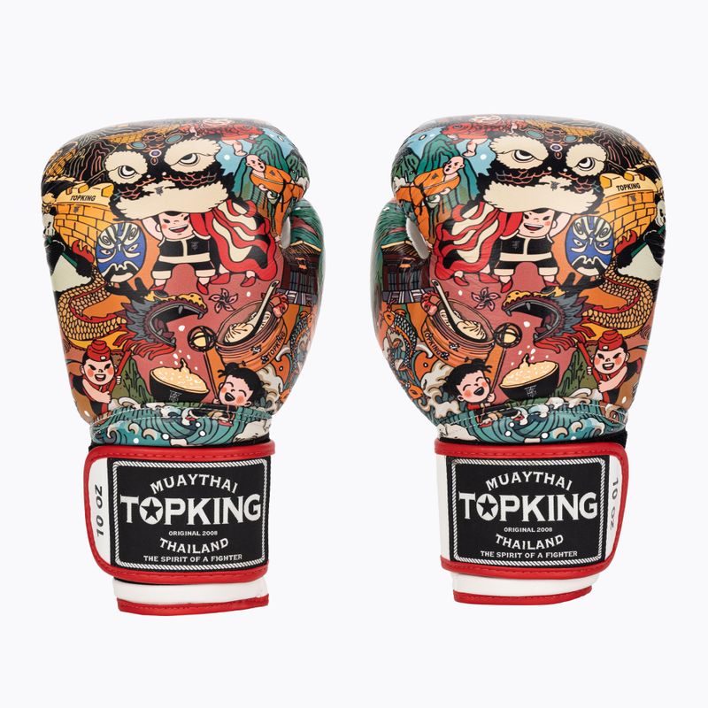 Top King Boxing Culture fehér/piros TKBGCT-1C1 bokszkesztyűk