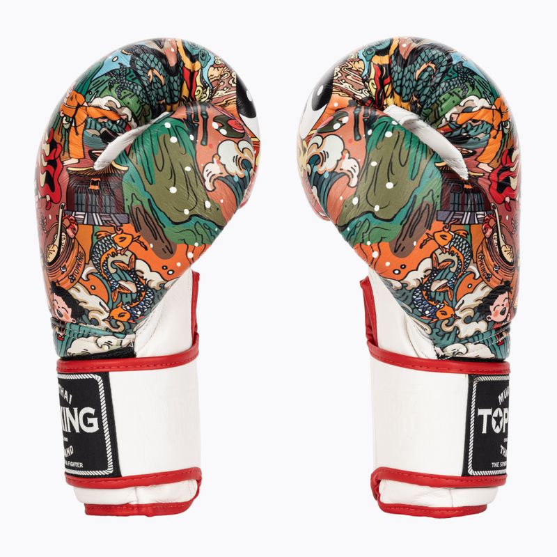 Top King Boxing Culture fehér/piros TKBGCT-1C1 bokszkesztyűk 3