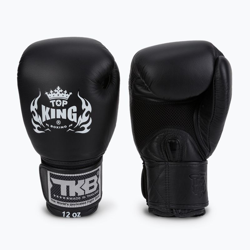 Top King Muay Thai Ultimate Air bokszkesztyűk fekete TKBGAV 3
