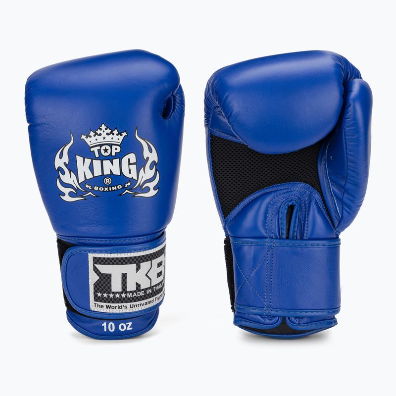 Top King Muay Thai Ultimate Air kék boxkesztyűk 2