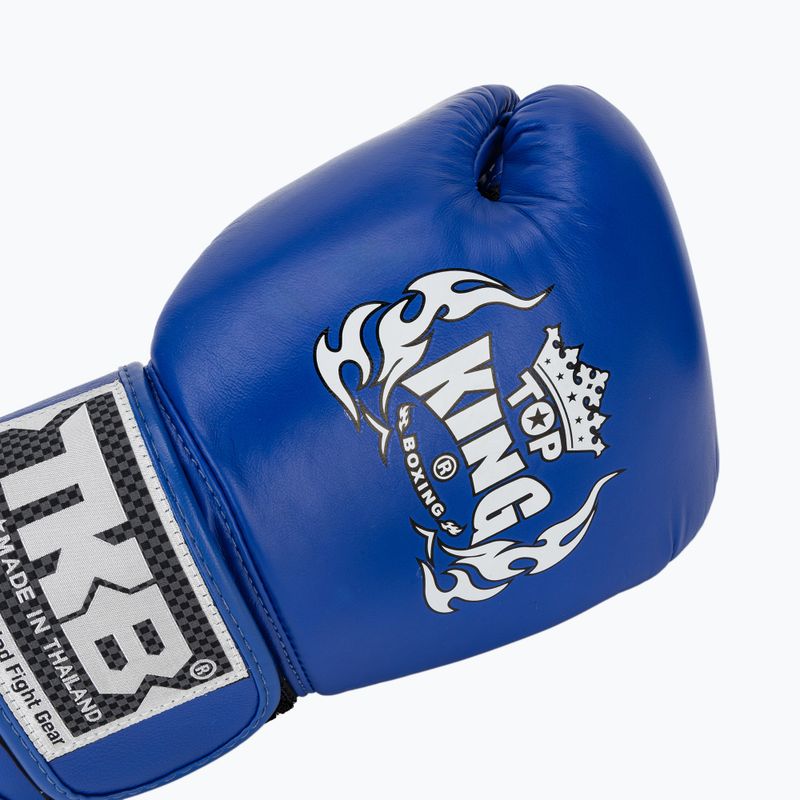 Top King Muay Thai Ultimate Air kék boxkesztyűk 5