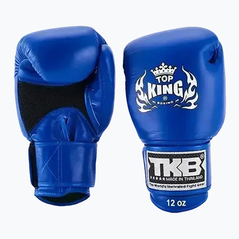 Top King Muay Thai Ultimate Air kék boxkesztyűk